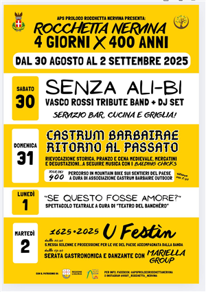 4 giorni per 400 anni !